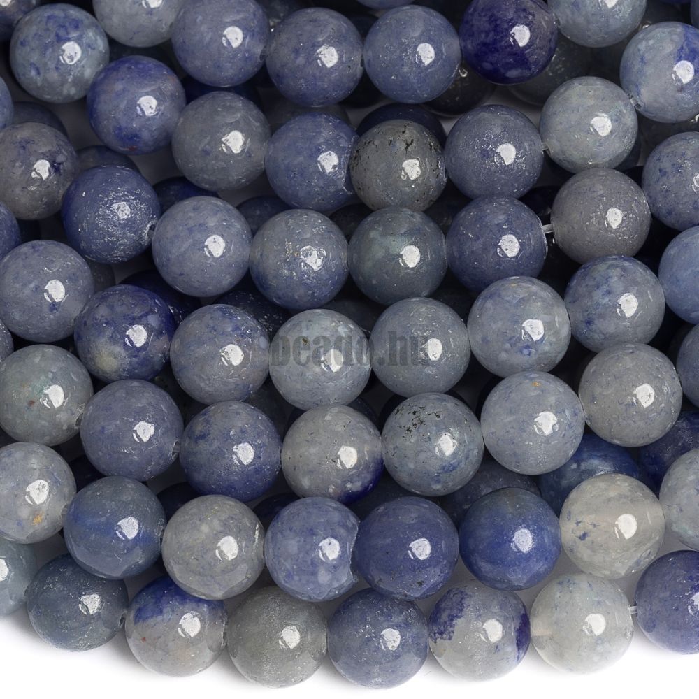 Aventurin kék gyöngyök 8 mm zsinór Aventurin kék gyöngyök 8 mm zsinór