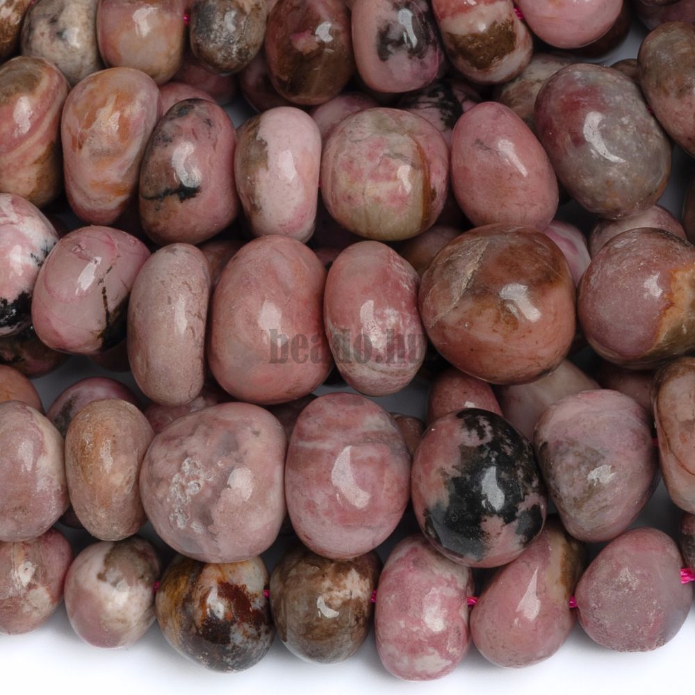 Rodonit kevert színek gyöngyök kövek 8x12 mm zsinór Rodonit kevert színek gyöngyök kövek 8x12 mm zsinór