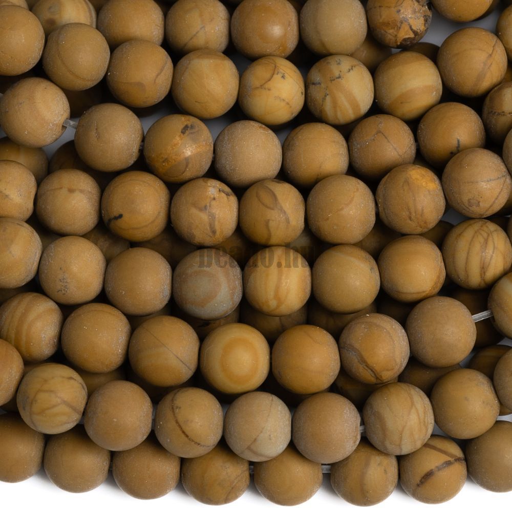 Famintás jáspis gyöngyök 6 mm matt zsinór Famintás jáspis gyöngyök 6 mm matt zsinór