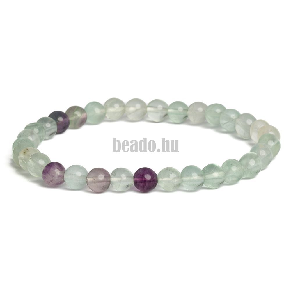 Karkötő fluorit 6 mm Karkötő fluorit 6 mm