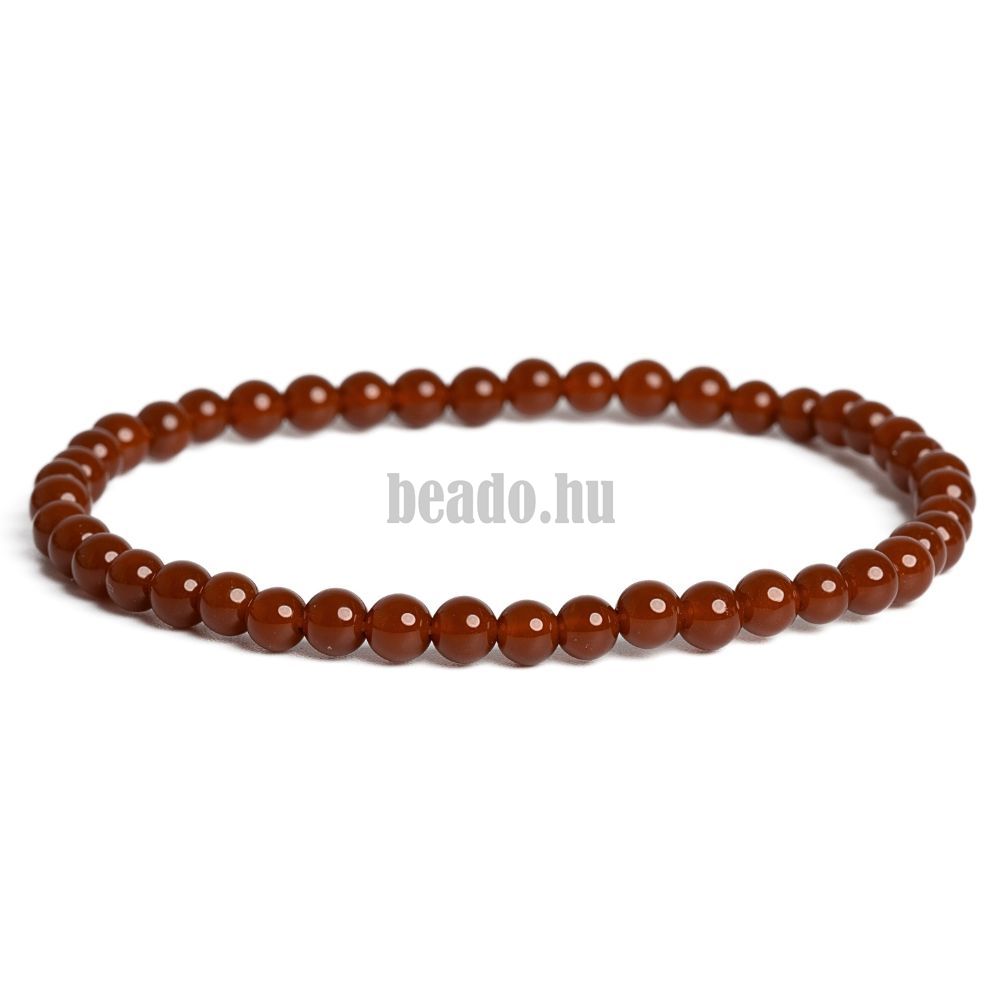 Karkötő karneol 4 mm Karkötő karneol 4 mm