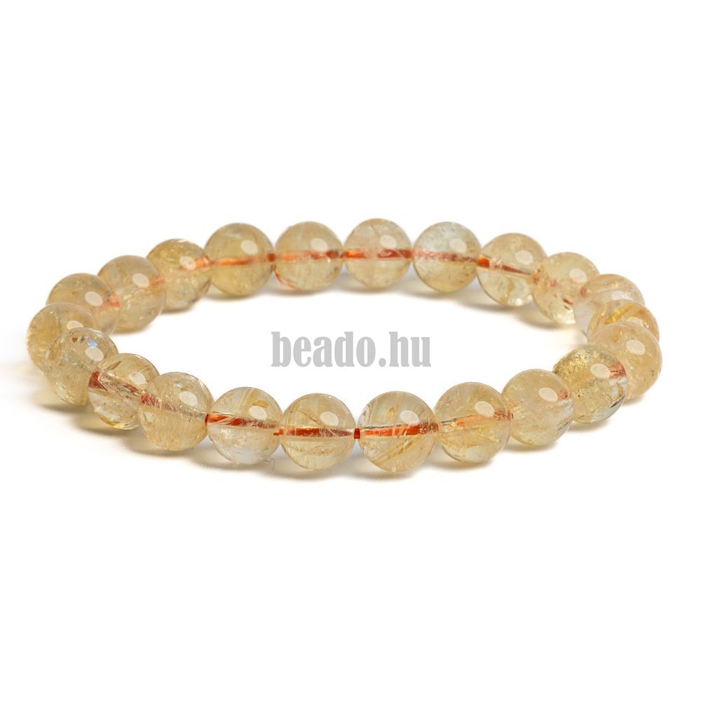 Karkötő citrin 8 mm Karkötő citrin 8 mm