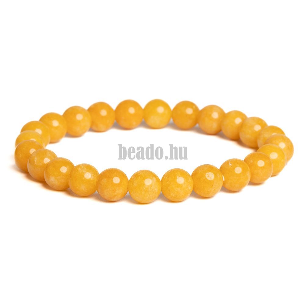 Karkötő sárga jadeit 8 mm Karkötő sárga jadeit 8 mm
