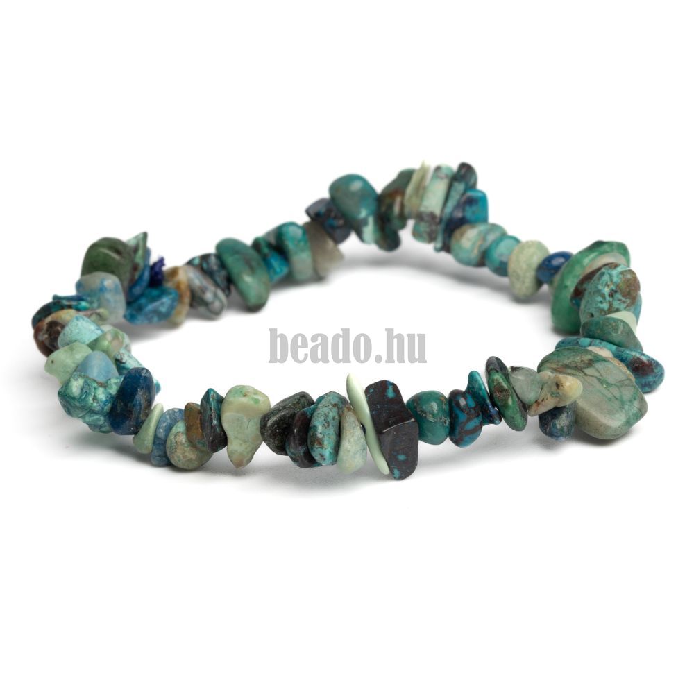 Karkötő krizokolla ásványtörmelék 6-10 mm Karkötő krizokolla ásványtörmelék 6-10 mm