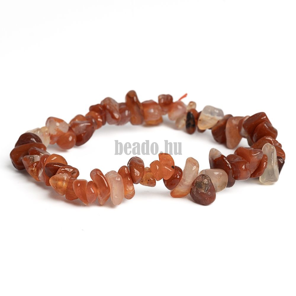 Karkötő karneol ásványtörmelék 7-10 mm Karkötő karneol ásványtörmelék 7-10 mm