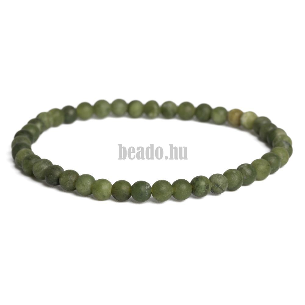 Karkötő taiwani jadeit 4 mm matt Karkötő taiwani jadeit 4 mm matt