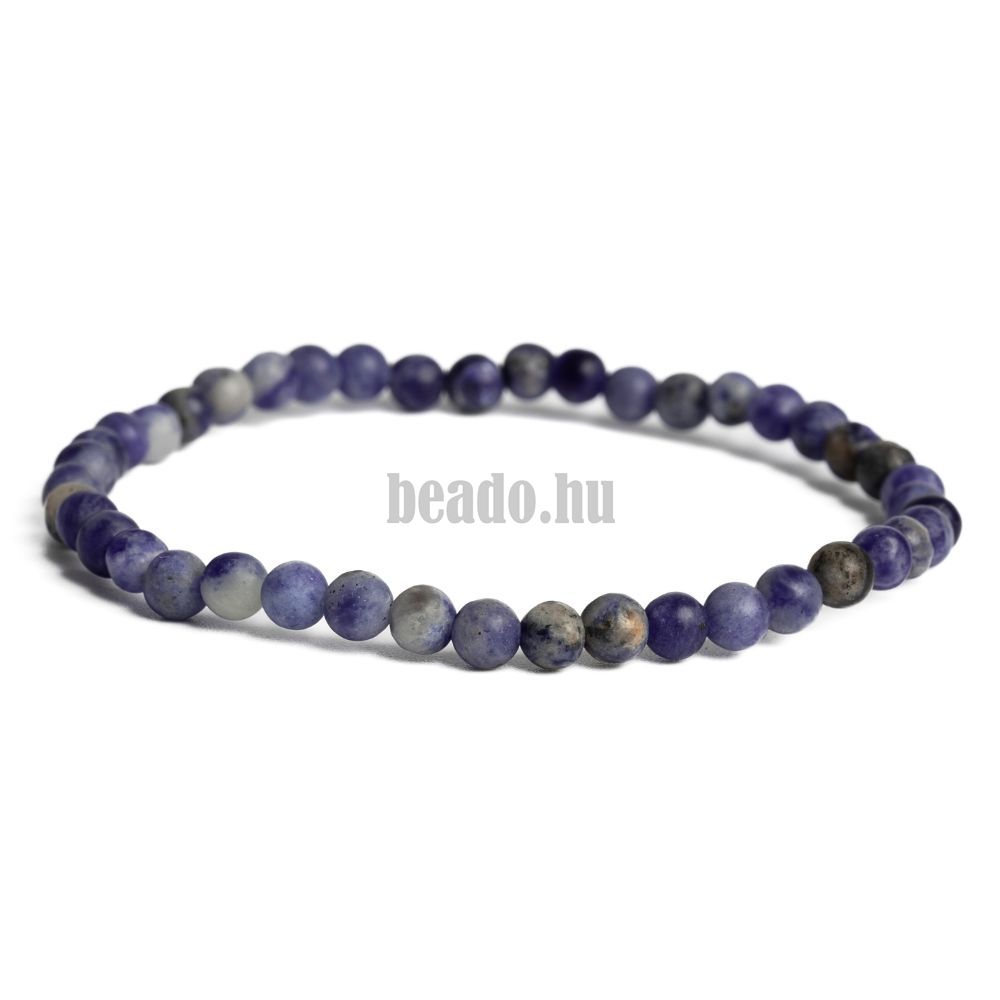 Karkötő szodalit 4 mm matt Karkötő szodalit 4 mm matt