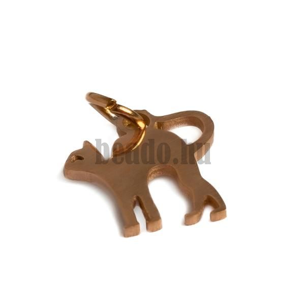 Macska medl 12x12 mm rzsaarany nemesacl