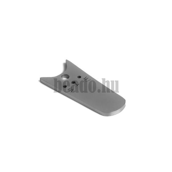 Macska medl 20x8 mm ezst nemesacl