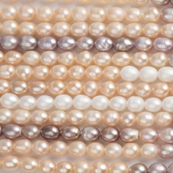 Foly�gy�ngy�k 5-6 mm sz�nes mix zsin�r