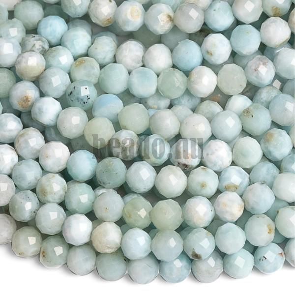Larimar gyngyk 3,5 mm csiszolt A minsg flhossz zsinr