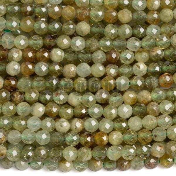 Grnt zld gyngyk 3 mm csiszolt zsinr