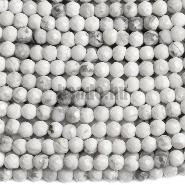 Howlit gyngyk 2,5 mm csiszolt zsinr