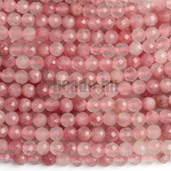 Rodonit Brazlia mix gyngyk 3,5 mm csiszolt zsinr