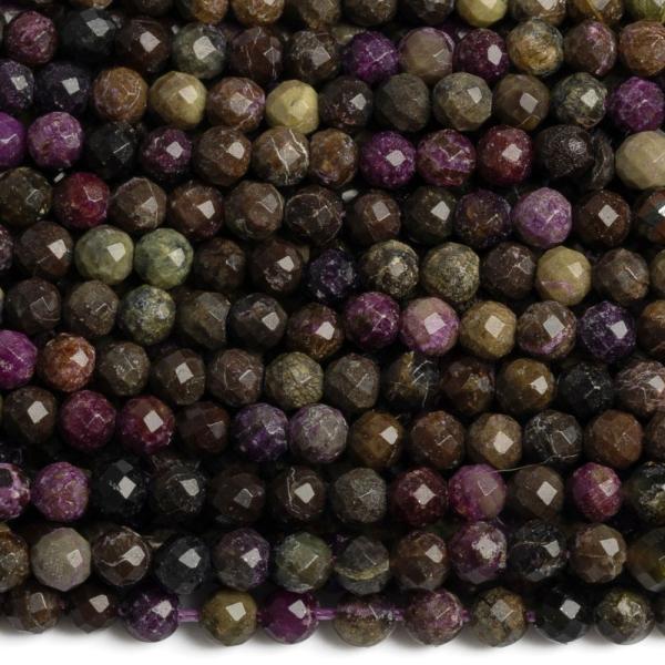 Sugilit gy�ngy�k 3 mm csiszolt zsin�r