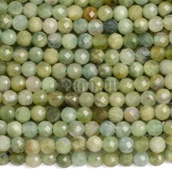 Turmalin zld gyngyk 3 mm csiszolt zsinr