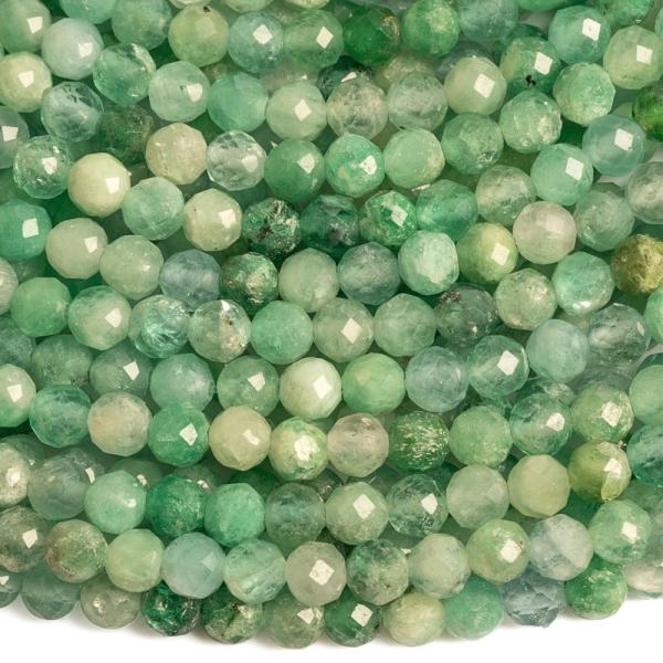 Smaragd s�t�tz�ld gy�ngy�k 3,5 mm csiszolt A min�s�g� f�lhossz� zsin�r