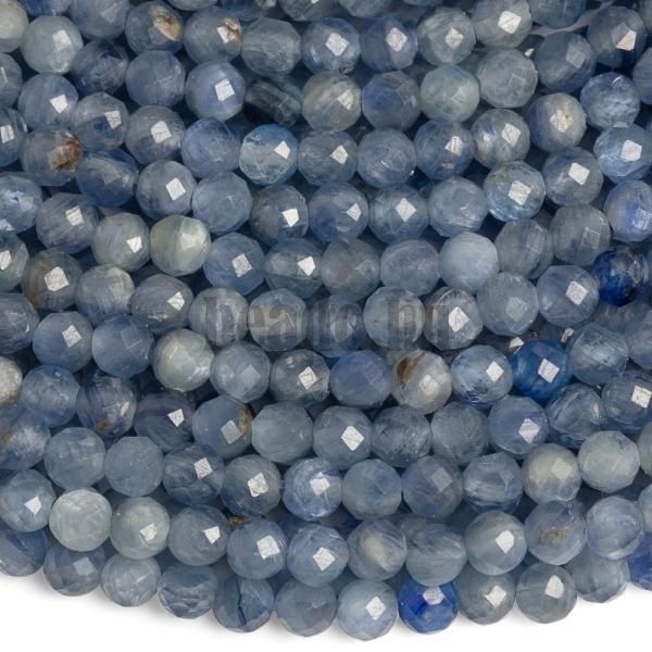 Kianit gyngyk 3 mm csiszolt A minsg flhossz zsinr