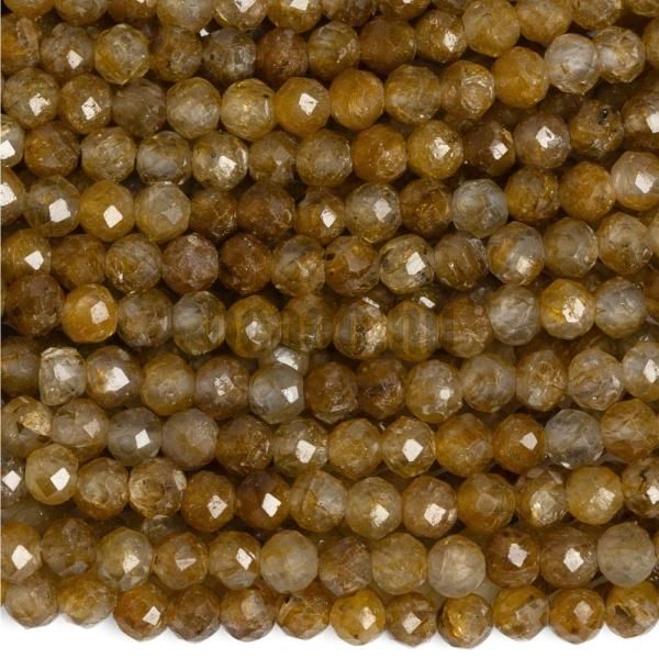 Zafr srga gyngyk 3 mm csiszolt A minsg flhossz zsinr