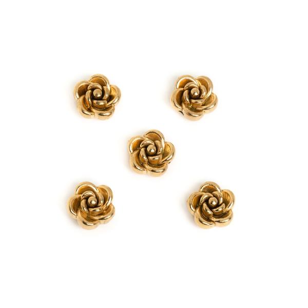 R�zsa gy�ngy 8mm arany nemesac�l