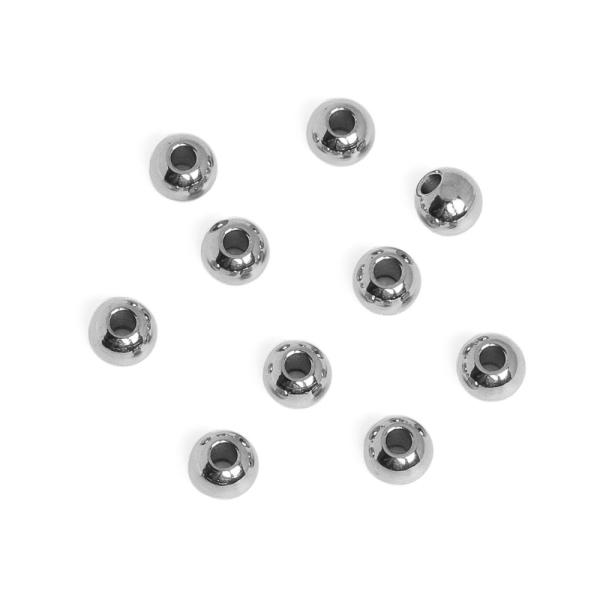 Gy�ngy goly�k �ez�st 4mm orvosi ac�l