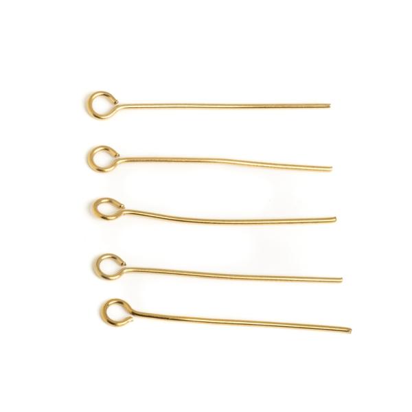 Szerel�p�lca nemesac�l 25 mm arany 5 db (ion plating)