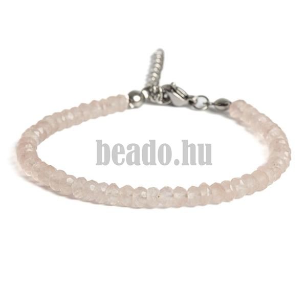 Karkt rzsakvarc csiszolt rondell