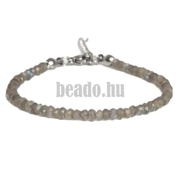 Karkt labradorit csiszolt rondell