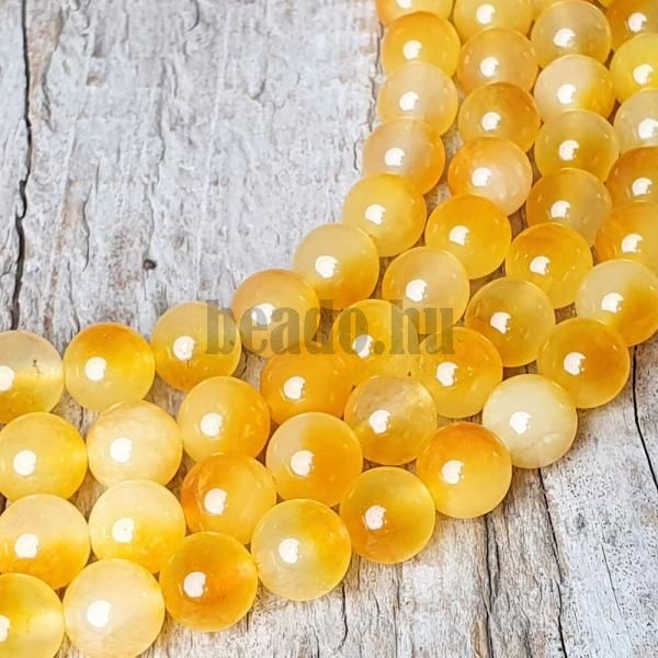 Jadeit gyngyk 8 mm srga mix zsinr