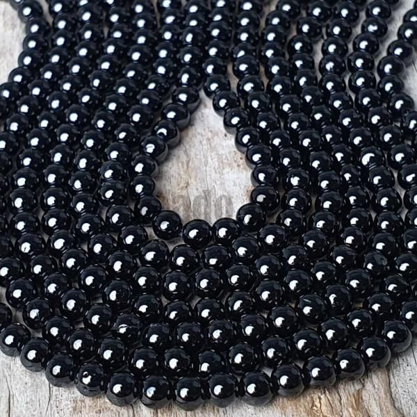 Spinel fekete gyngyk 3 mm zsinr