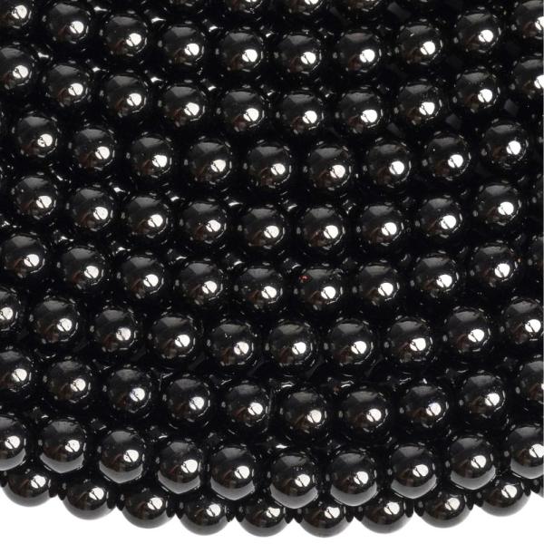 Spinel fekete gy�ngy�k 3 mm zsin�r