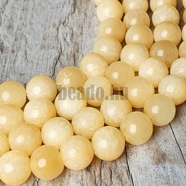 Jadeit srga gyngyk 8 mm A minsg flhosz zsinr