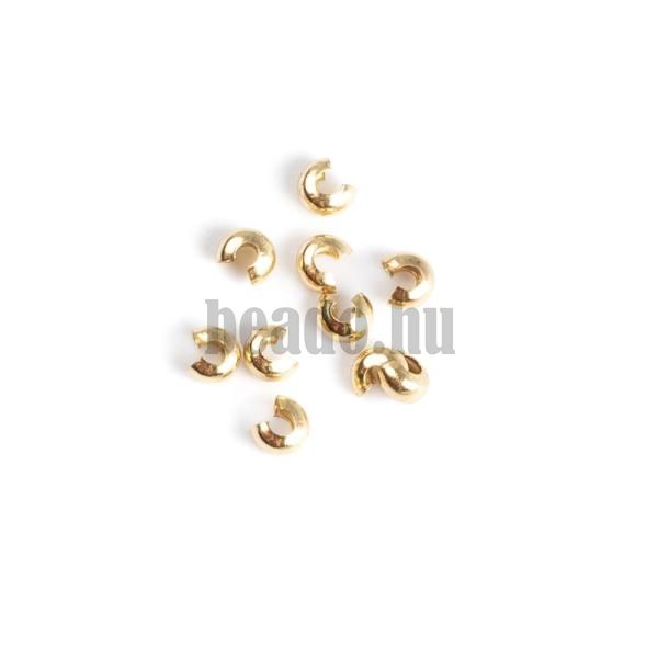 Dszgyngy stopperhez 3,5 mm nemesacl arany 10 db