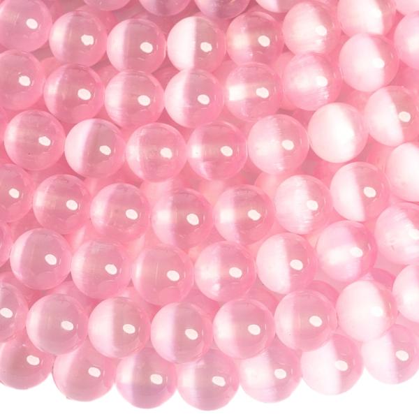 R�zsasz�n szelenit gy�ngy�k 8 mm f�lhossz� zsin�r