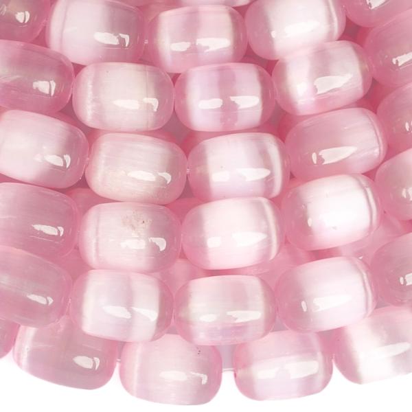 R�zsasz�n szelenit gy�ngy�k 8�12 mm hengerek f�lhossz� zsin�r