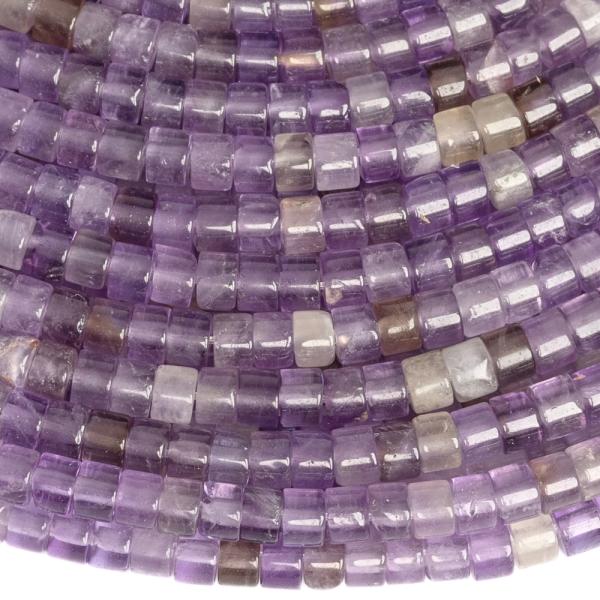 Sz�nkever�k ametiszt gy�ngy�k 2�3 mm rondell�k f�lhossz� zsin�r