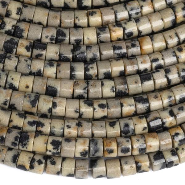 Dalmatin j�spis gy�ngy�k 2�3 mm rondell�k f�lhossz� zsin�r