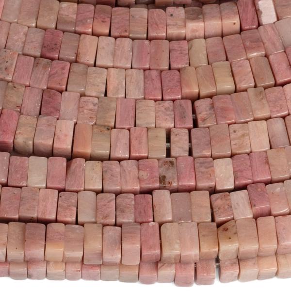 Rodonit gy�ngy�k 2�4 mm n�gyzetek f�lhossz� zsin�r