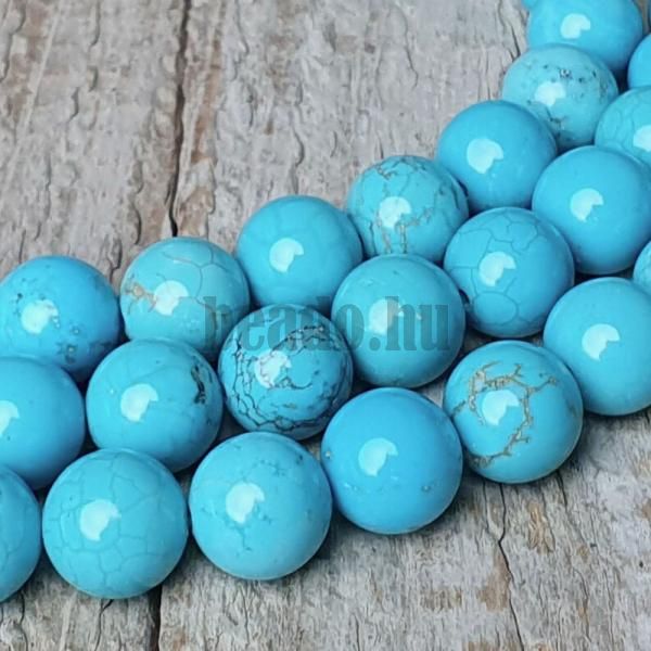 Trkiz feljtott gyngyk 10 mm zsinr