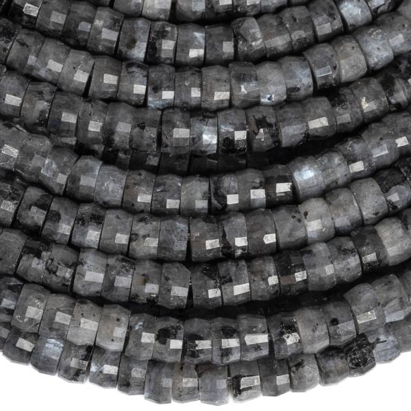 Larvikit gy�ngy�k 4x2,5mm heishi csiszolt f�lhossz� zsin�r