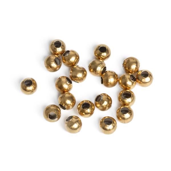 Aranysz�n� gy�ngy�k 5 mm nemesac�l (Ion Plating) 20 db