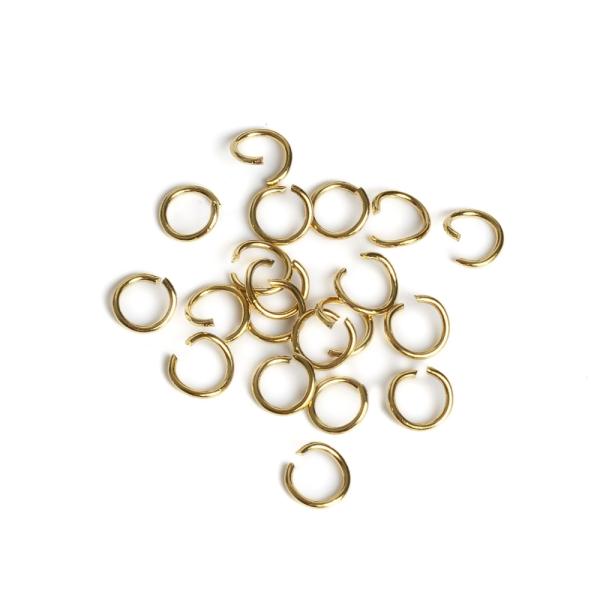 Szerel� karika 6 mm arany nemesac�l (Ion Plating) 20 db