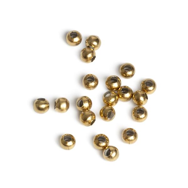 Aranysz�n� gy�ngy�k 4 mm nemesac�l (Vacuum Plating) 10 db