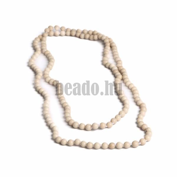 Csomzott nyaklnc 6 mm fosszilis (130c m)