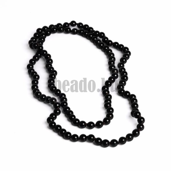 Csomzott nyaklnc 6 mm nix (130 cm)
