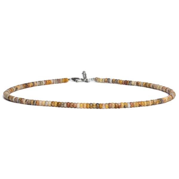 Choker nyakl�nc rondell 4x2 mm crazy lace ach�t
