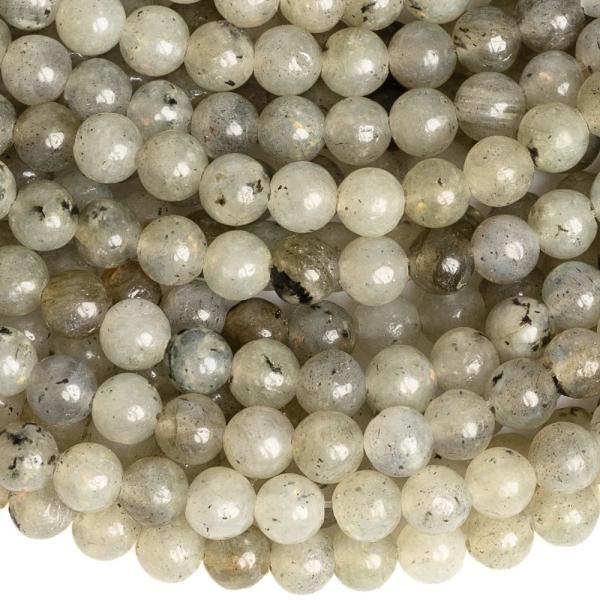 Sz�rk�sz�ld labradorit gy�ngy�k 4,5 mm, sz�l.