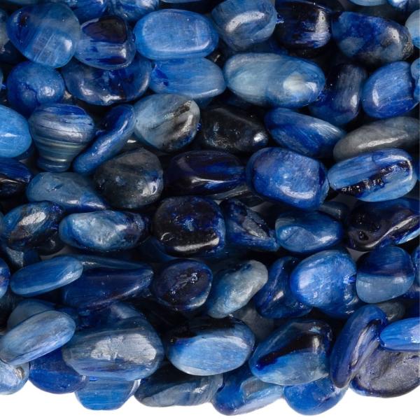 Kianit gy�ngy�k nyers 6x8 mm zsin�r