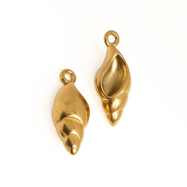 Med�l kagyl� 22 mm arany nemesac�l (ion plating)