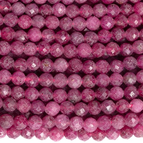 Rubin gy�ngy�k 3 mm csiszolt zsin�r